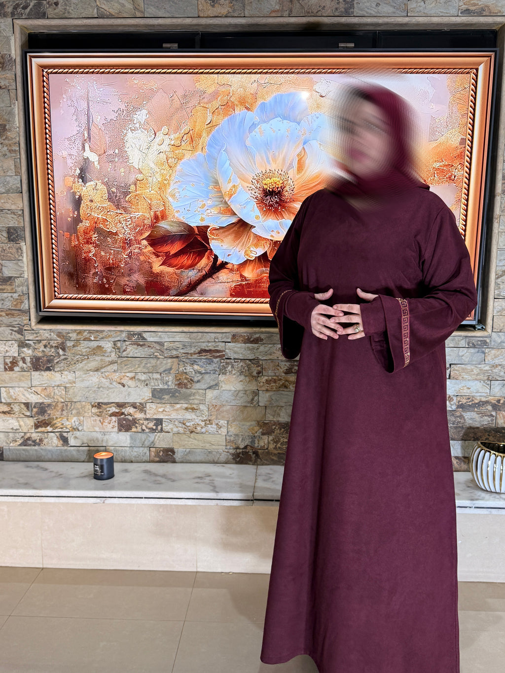 عباية راقية بلمسة رمضانية متوفرة فـلكحل و الغرونة