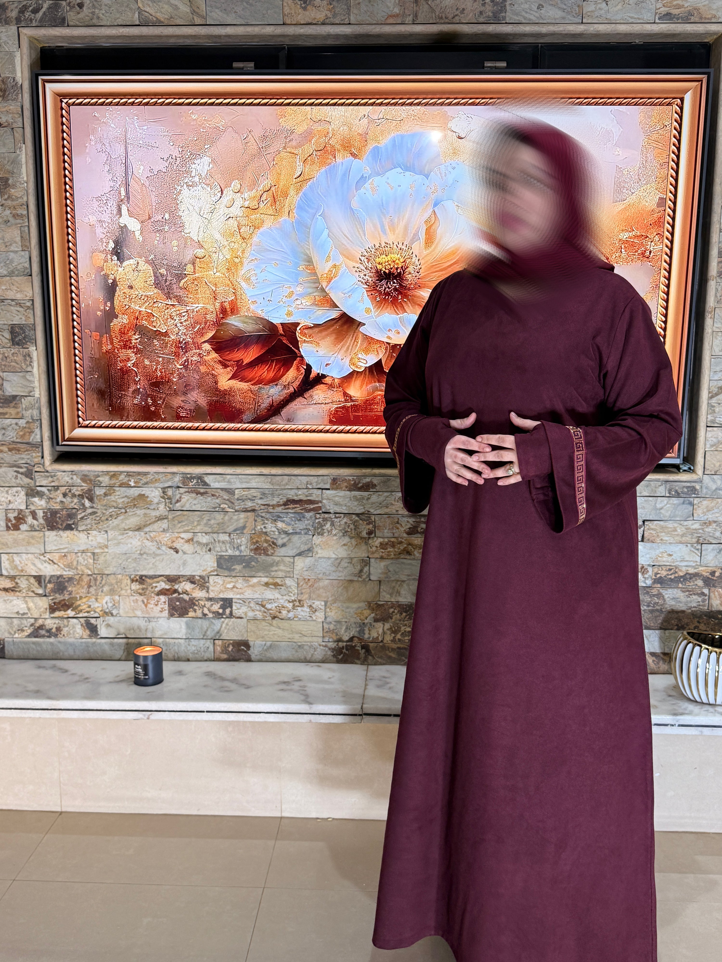 عباية راقية بلمسة رمضانية متوفرة فـلكحل و الغرونة