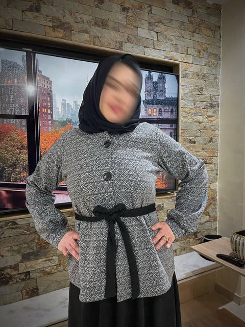 تنورة طويلة بلمسة راقية – ستايل شتوي فاخر